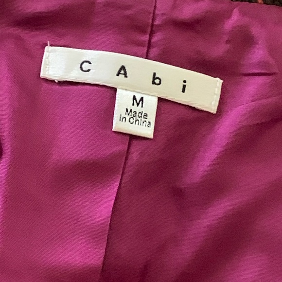 CAbi Style #691 "Cinch It Up" Women Sz M Brown Plaid Wool Blend Belted Vest - Picture 8 of 9